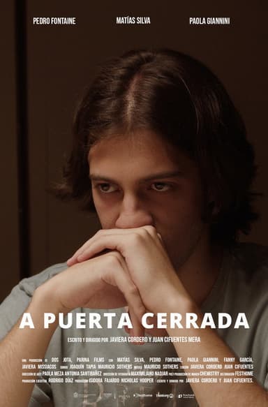 A puerta cerrada poster