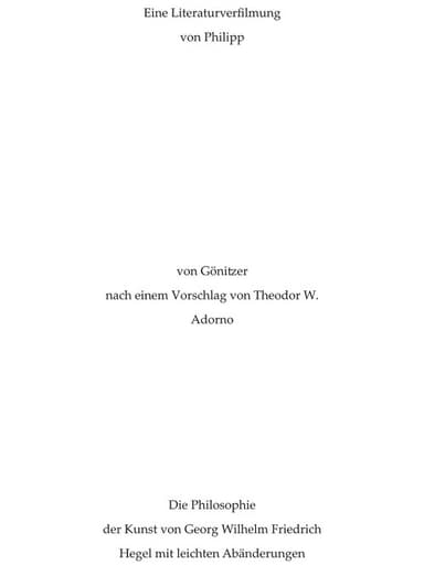 A Literary Film Adaptation poster