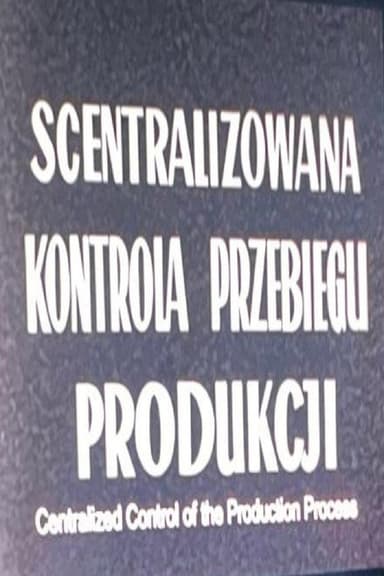 Centralized Control of Production Flow – Sugar poster