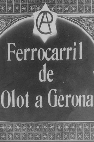 Railway from Olot to Gerona poster