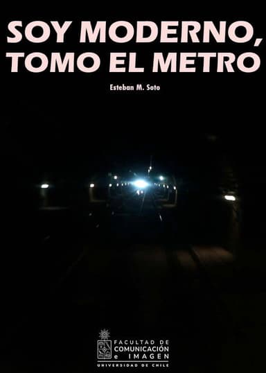 I'm modern, I take the subway poster