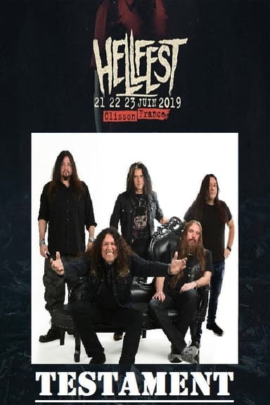Testament au Hellfest poster