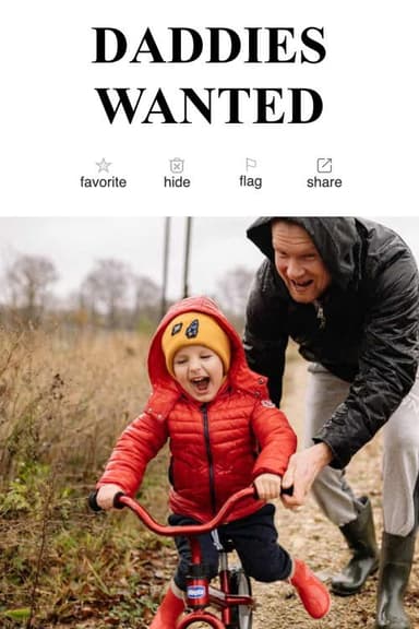 DADDIES WANTED poster