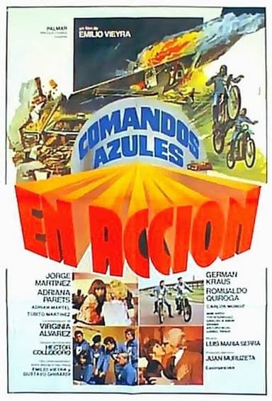 Comandos azules en acción poster