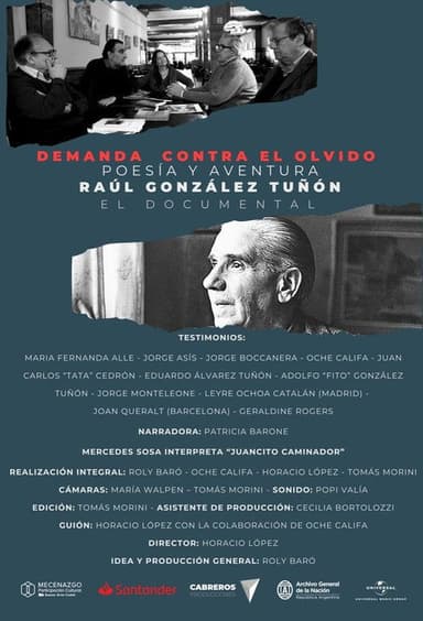Demanda contra el olvido poster