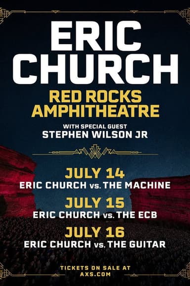 Eric Church vs. The Machine (Live at Red Rocks Amphitheatre) 7-14-2025 poster