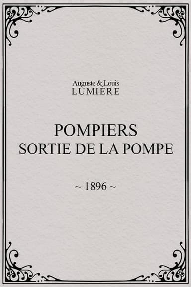 Pompiers : sortie de la pompe poster