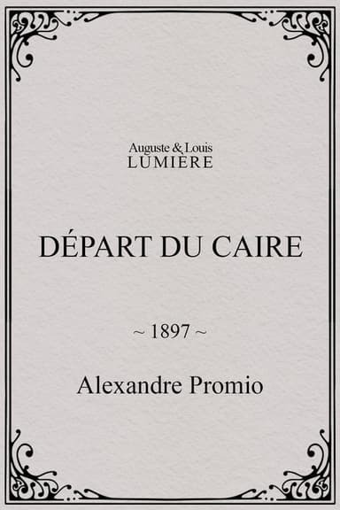 Départ du Caire poster