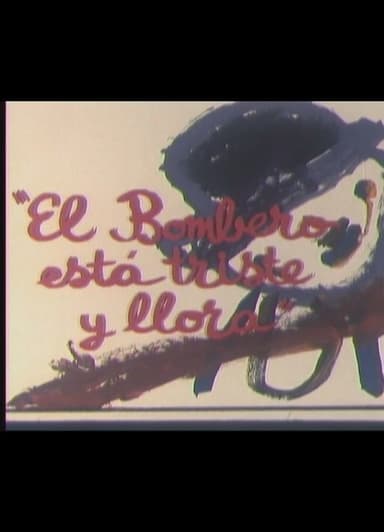 El bombero está triste y llora poster
