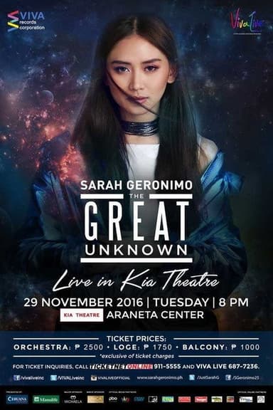 Sarah Geronimo: The Great Unknown poster