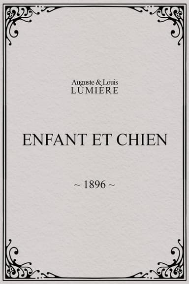 Enfant et chien poster