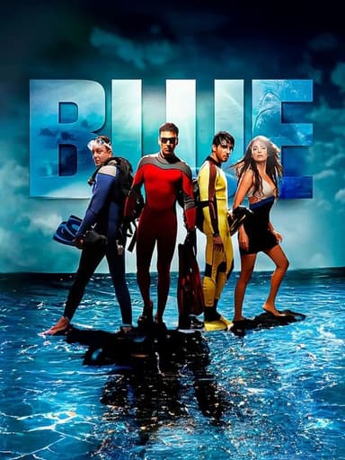Blue poster