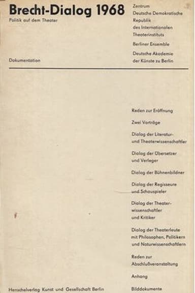 Brecht Dialog poster