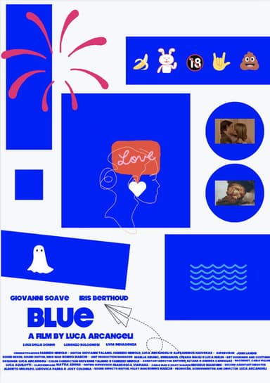 Blue poster