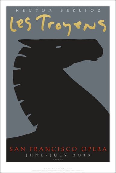 Les Troyens - San Francisco Opera poster