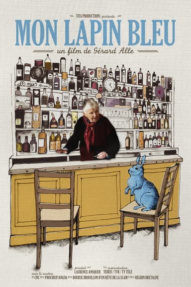 Mon lapin bleu poster