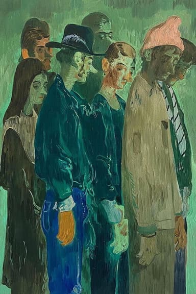 Salman Toor's Emerald Green poster
