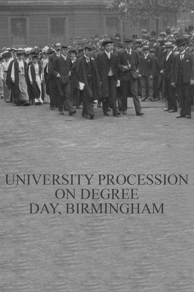 University Procession on Degree Day, Birmingham poster