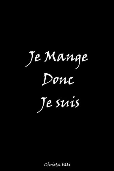 Je mange donc je suis poster