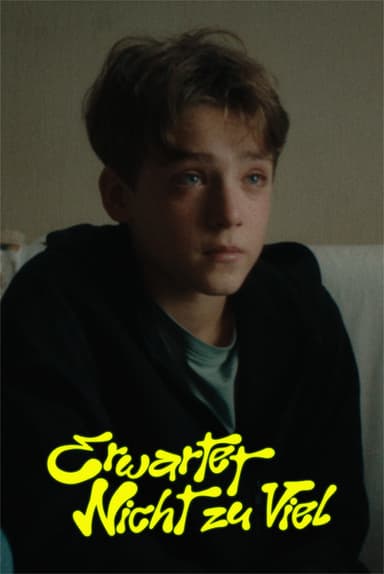 Erwartet nicht zu viel poster