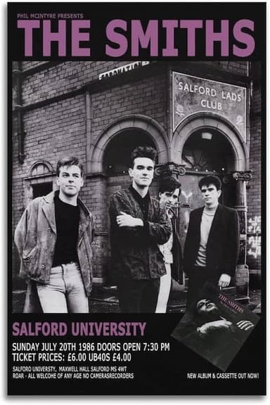 The Smiths: Salford University poster