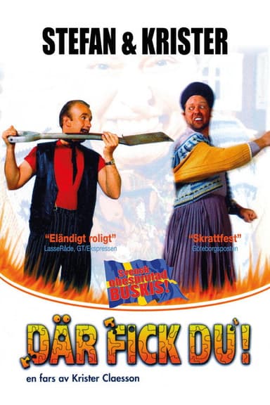 Där fick du! poster