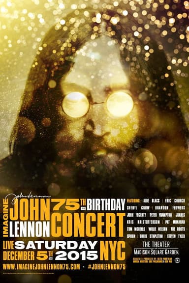 Imagine: John Lennon 75th Birthday Concert poster