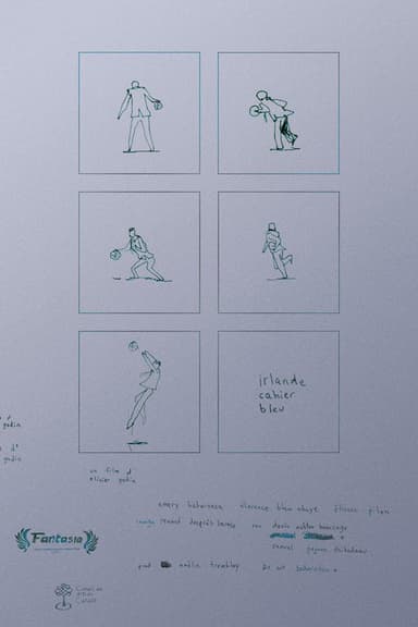 irlande cahier bleu poster