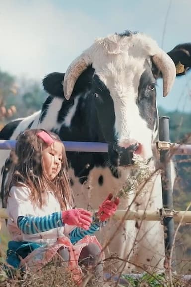 Flower Cow poster