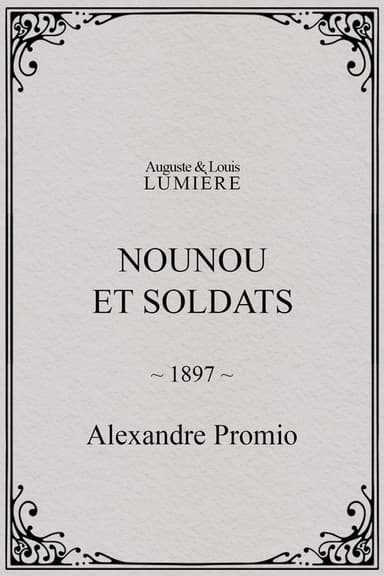 Nounou et soldats poster