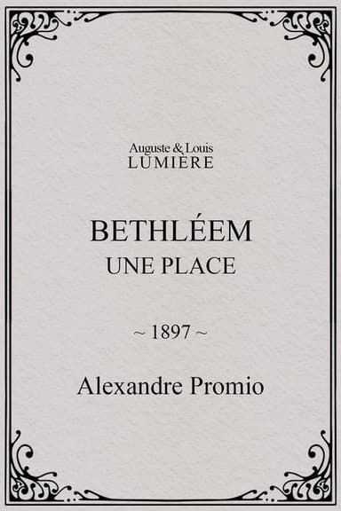 Bethléem, une place poster