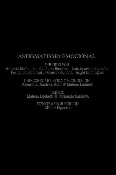 Astigmatismo emocional poster