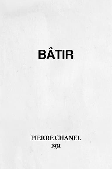 Bâtir poster