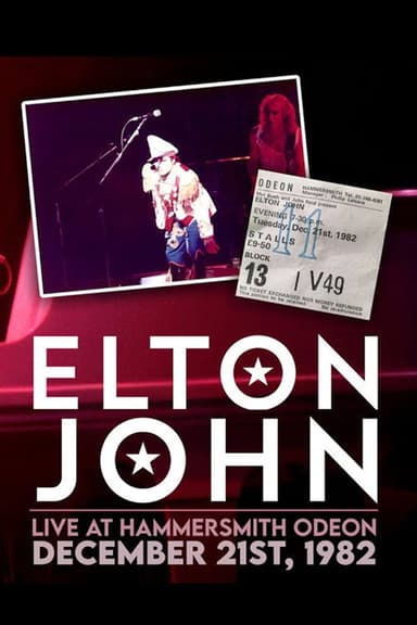 Elton John Live at Hammersmith Odeon poster