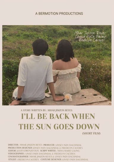 I'll be back when the sun goes down poster
