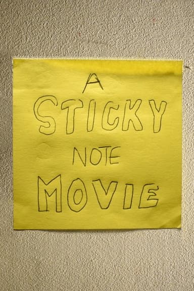 A sticky note movie poster