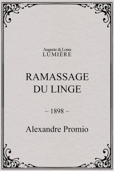 Ramassage du linge poster