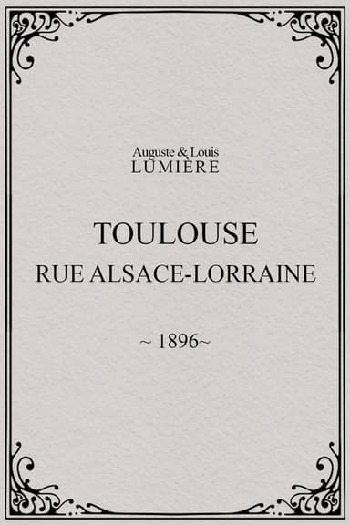 Toulouse, rue Alsace-Lorraine poster