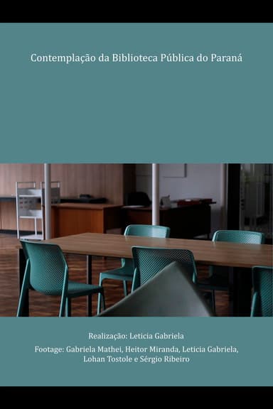 Contemplação da Biblioteca Pública do Paraná poster