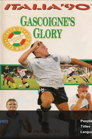 Italia '90 Gascoigne's Glory poster