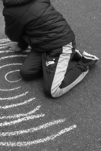 Children’s Game #47: Chalk poster