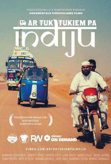 Ar tuk-tukiem pa Indiju poster