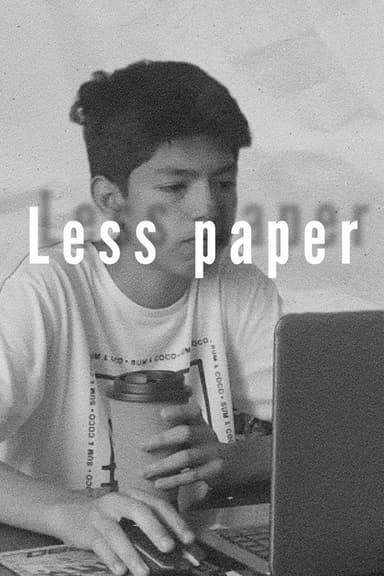 Less paper poster