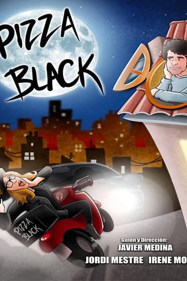 Pizza Black poster