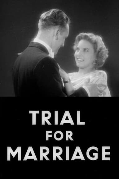 Trial for Marriage poster