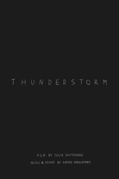 Thunderstorm poster