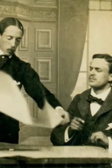 Santos Dumont Explaining His Air Ship to the Hon. C.S. Rolls poster