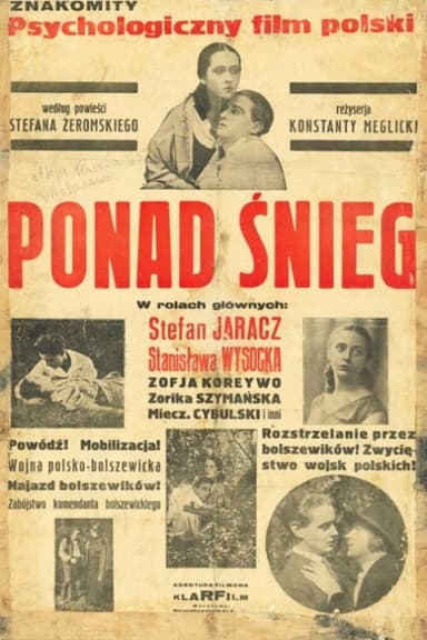 Ponad śnieg poster
