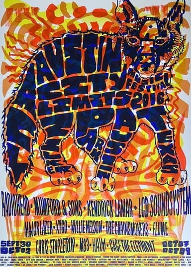 Radiohead: Austin City Limits Music Festival 2016 poster