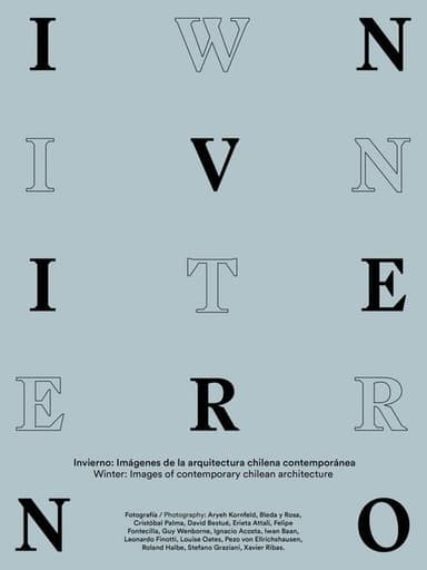 Winter: Images of Contemporary Chilean Architecture poster
